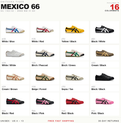 Onitsuka tiger mexico - tiger, 66